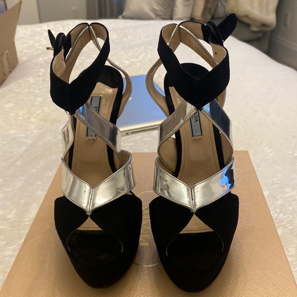 Prada sandal pumps!